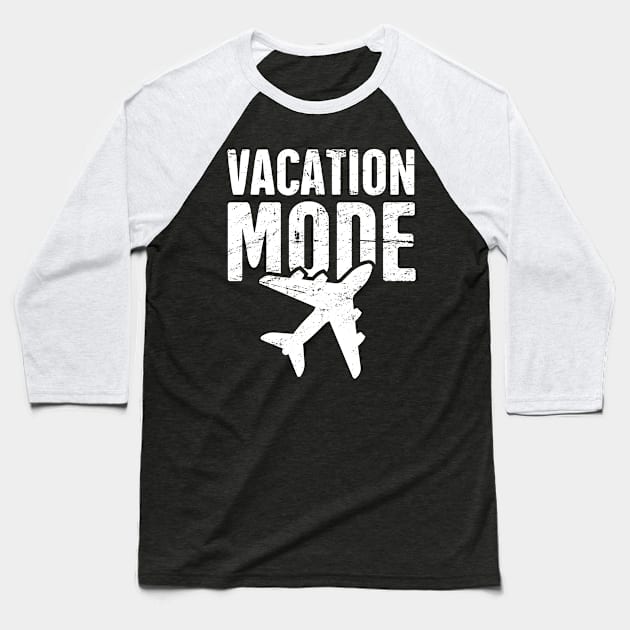 Vacation Mode Baseball T-Shirt by MeatMan